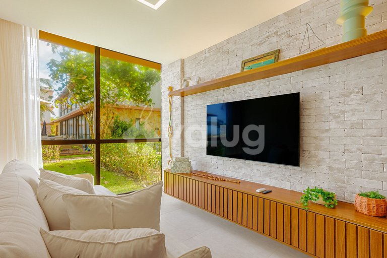 GB152 Perfeito Apart 3/4 Cond. c/ Piscina Pé na Areia