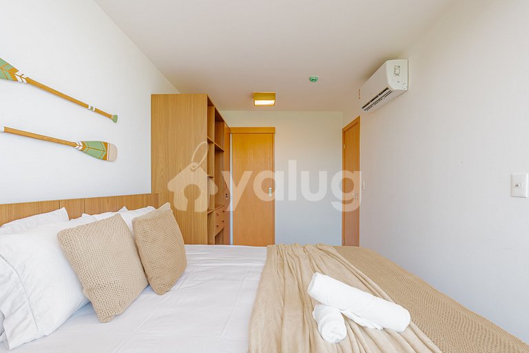 GB152 Apart de 3/4 en un cond. c/ piscina justo en la playa.
