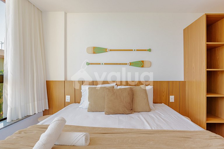 GB152 Apart de 3/4 en un cond. c/ piscina justo en la playa.