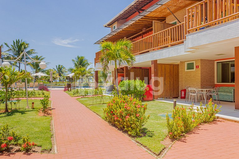 IT139 Apt 2 Suítes Cond Pé na Areia c/ Piscina
