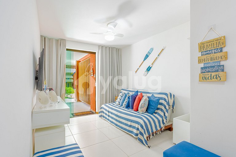 IT139 Apt 2 Suítes Cond Pé na Areia c/ Piscina