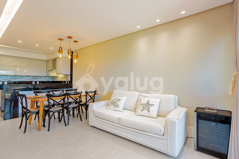 IT140 Duplex Vista a Mar 3/4 Cond. c/ Piscina Pé Na Areia
