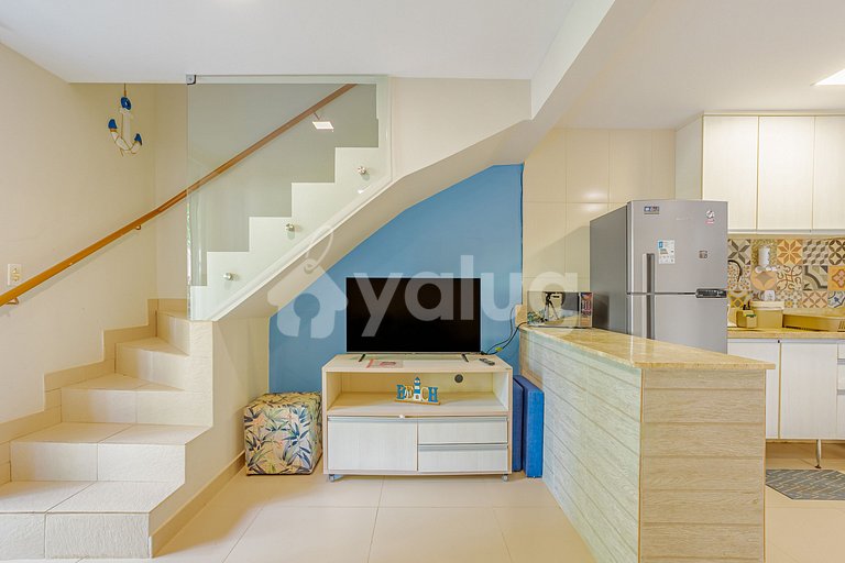 Dúplex IT 141 en condominio con piscina y acceso a la playa
