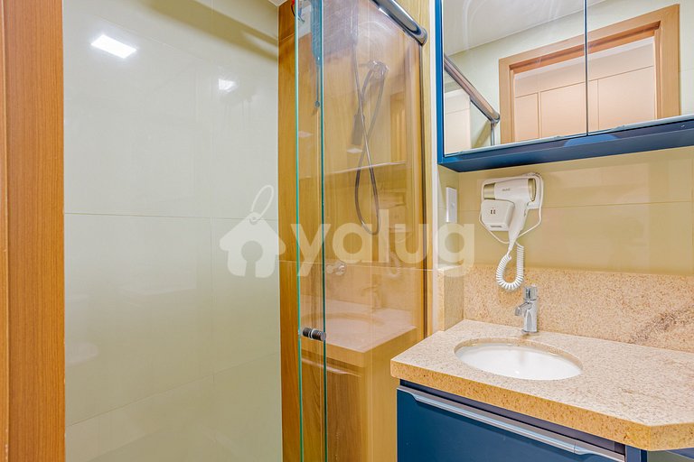 PB08 Studio Vista Mar Cond c/ Piscina 30m da praia - Pituba