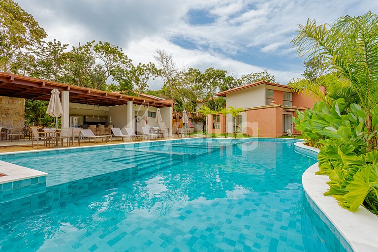 PF155 Casa perfecta c/ 2 suites en una cond. c/ piscina