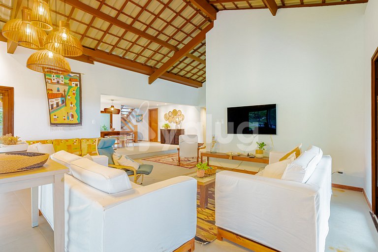 BV09 Casa Beira mar 6/4 c/ Piscina a 70m da Praia Busca Vida