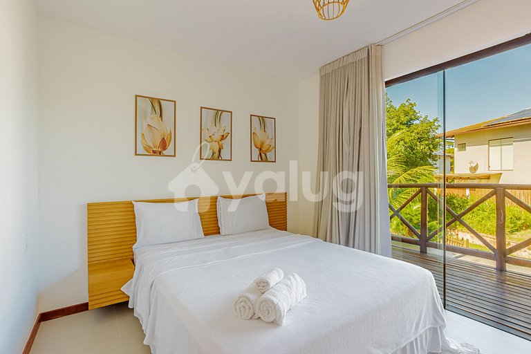 PF156 Perfeita Casa 3/4 cond. c/ piscina - Praia do Forte