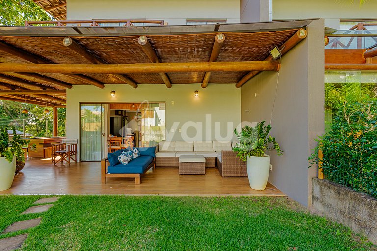 PF156 Perfect 3/4 house in a gated with pool  Praia do Forte