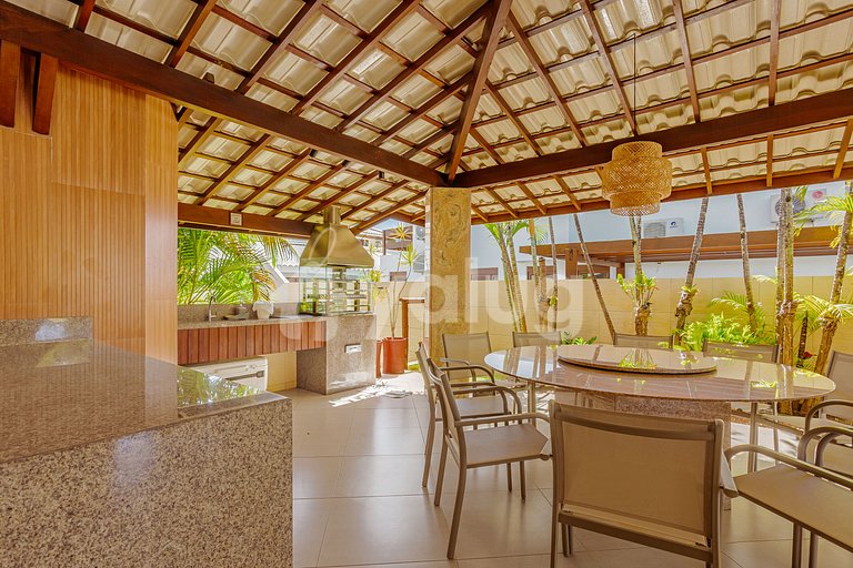 GB153 - Perfeita Casa 4/4 com Piscina Cond. Pé na areia