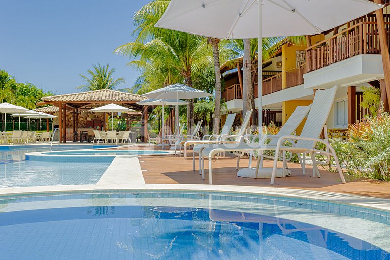 Perfeito Apart Cond c/ Piscina 100m da Praia - Itacimirim