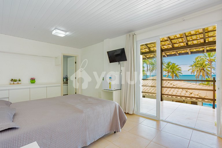 GB155 Bela Casa beira-mar c/ piscina 5/4 Guarajuba
