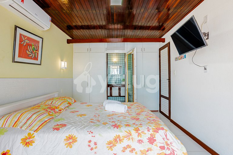 GB155 Bela Casa beira-mar c/ piscina 5/4 Guarajuba