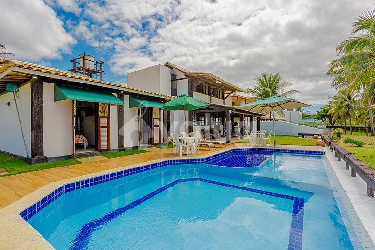 GB155 Beachfront house with pool 5/4 Guarajuba