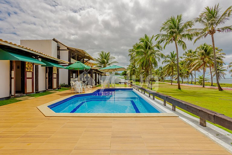 GB155 Bela Casa beira-mar c/ piscina 5/4 Guarajuba