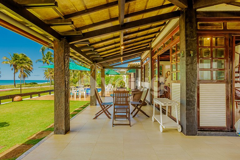 GB155 Bela Casa beira-mar c/ piscina 5/4 Guarajuba
