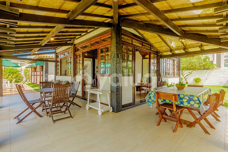GB155 Bela Casa beira-mar c/ piscina 5/4 Guarajuba