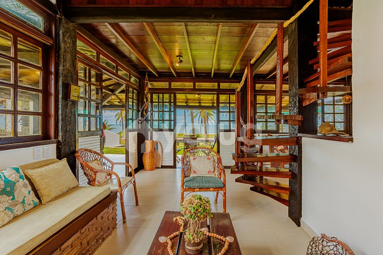GB155 Beachfront house with pool 5/4 Guarajuba
