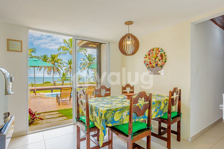 GB155 Beachfront house with pool 5/4 Guarajuba