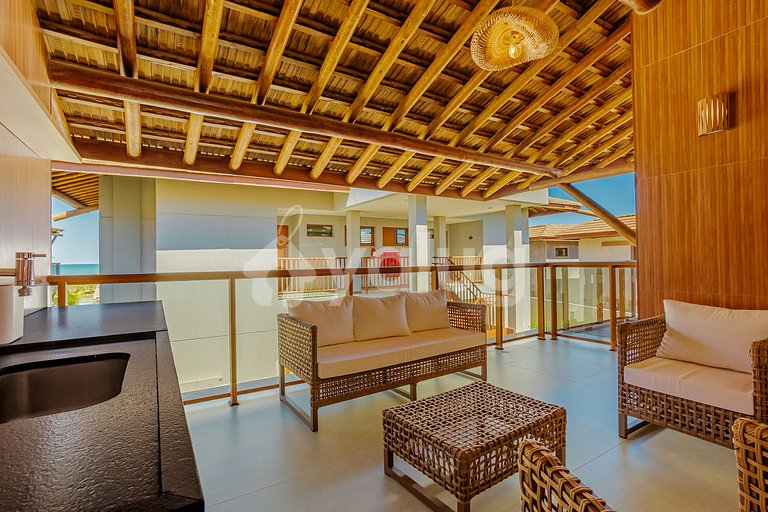 IT144 Ocean-View Ap. 3 En-suite Bedrooms Beachfront Cond.