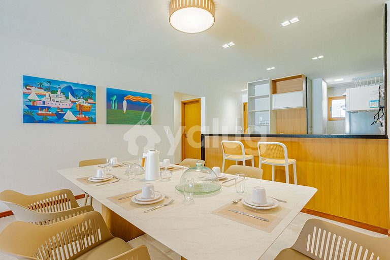 Ap. IT144 vistas al mar 3 suites cond. frente a la playa