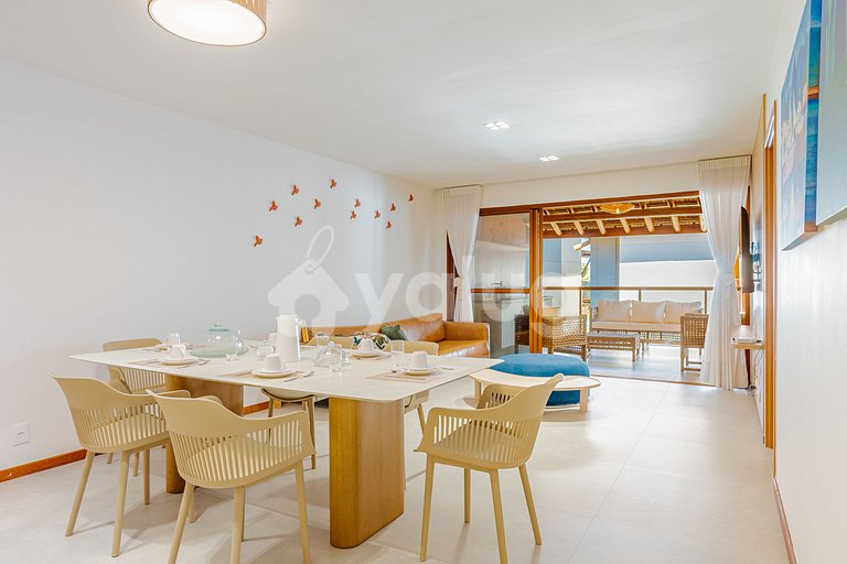 Ap. IT144 vistas al mar 3 suites cond. frente a la playa