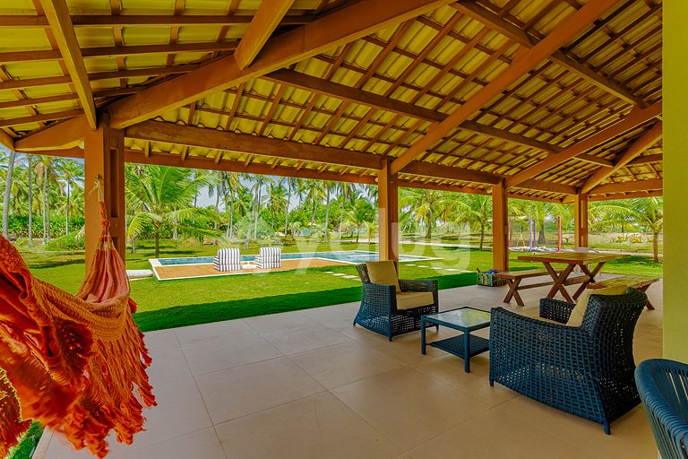 BV09 Casa Beira mar 6/4 c/ Piscina a 70m da Praia Busca Vida