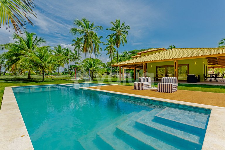 BV09 Casa Beira mar 6/4 c/ Piscina a 70m da Praia Busca Vida