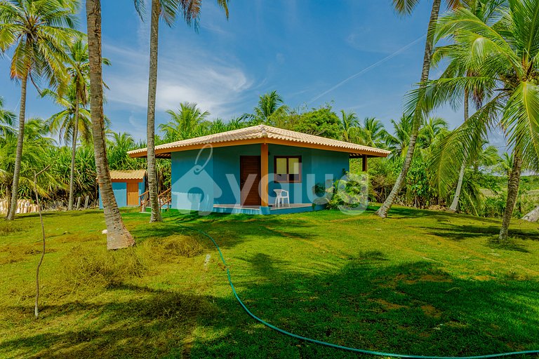 BV09 Casa Beira mar 6/4 c/ Piscina a 70m da Praia Busca Vida