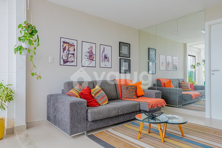 Ap Exclusivo 850m da praia Cond. c/ piscina - Praia do Forte