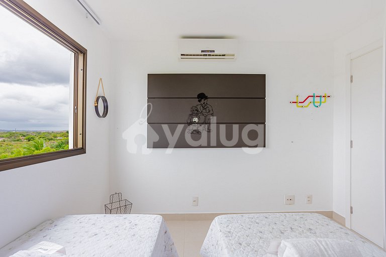 Ap Exclusivo 350m da praia Cond. c/ piscina - Praia do Forte
