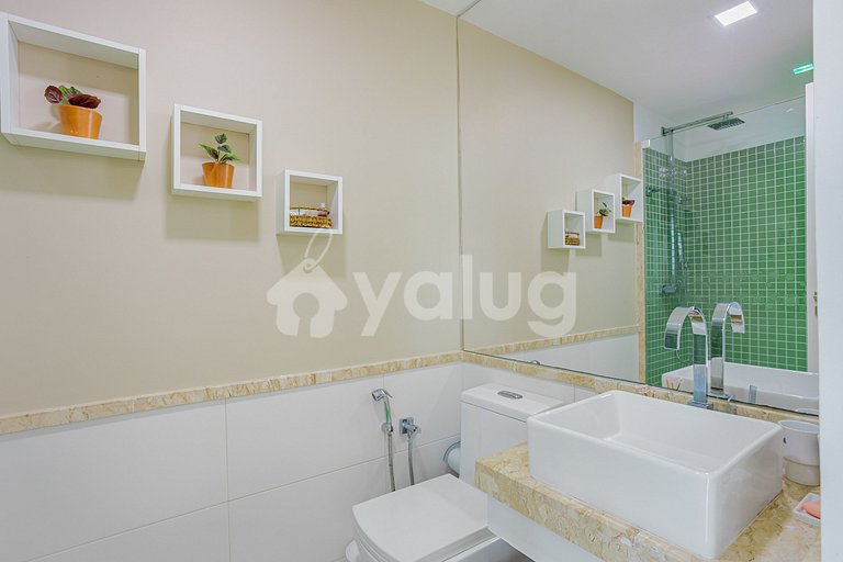 AP exclusivo 850m de la playa cnd. c/ piscina Praia do Forte