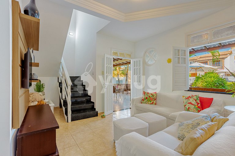 GB157 House with 4 suites and pool 500m from Beach Guarajuba