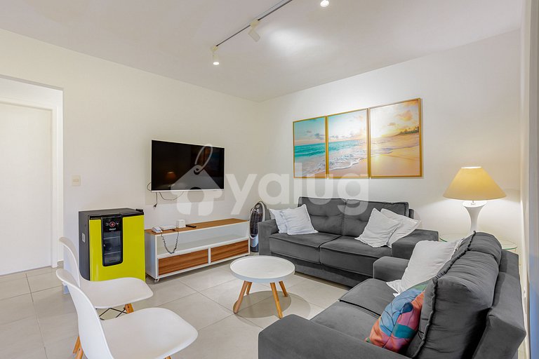 GB158 Apartamento perfecto 3/4 en Cond. c/ piscina Guarajúba