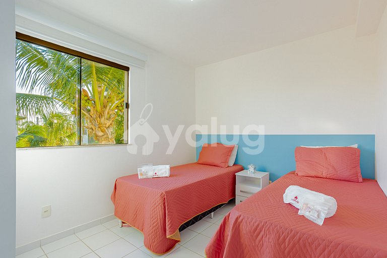 GB158 Perfect 3/4 Ap in Gated Community with Pool Guarajuba