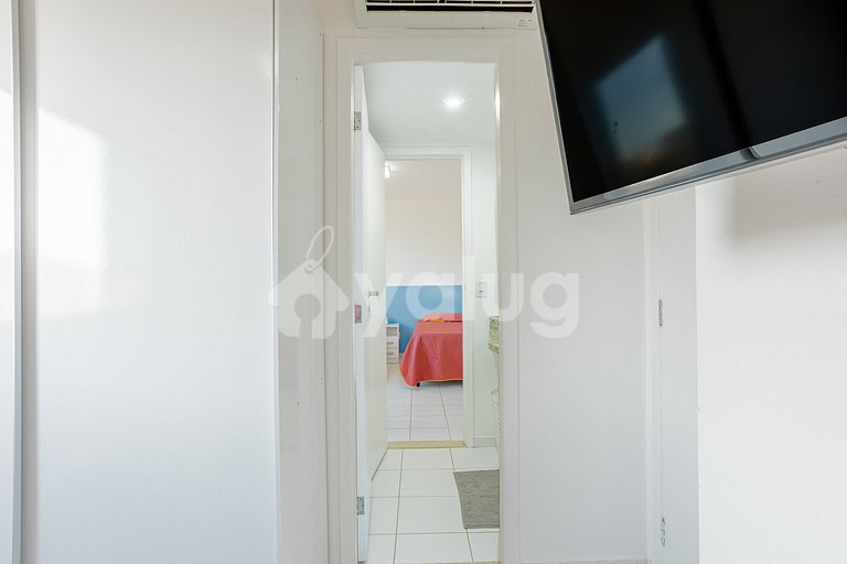GB158 Apartamento perfecto 3/4 en Cond. c/ piscina Guarajúba