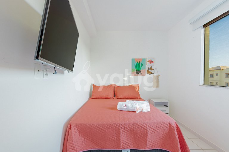GB158 Apartamento perfecto 3/4 en Cond. c/ piscina Guarajúba