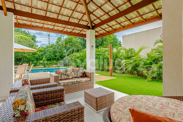 IT145 Casa perfecta con piscina C/ Hidro 4 suites Itacimirim