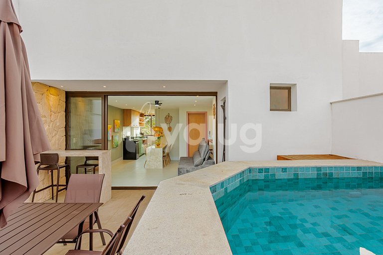 IT146 Dúplex a pie de playa con jacuzzi y 3 suites