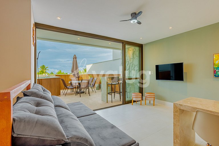 IT146 Duplex Pé na Areiada Praia c/ Jacuzzi 3 suítes