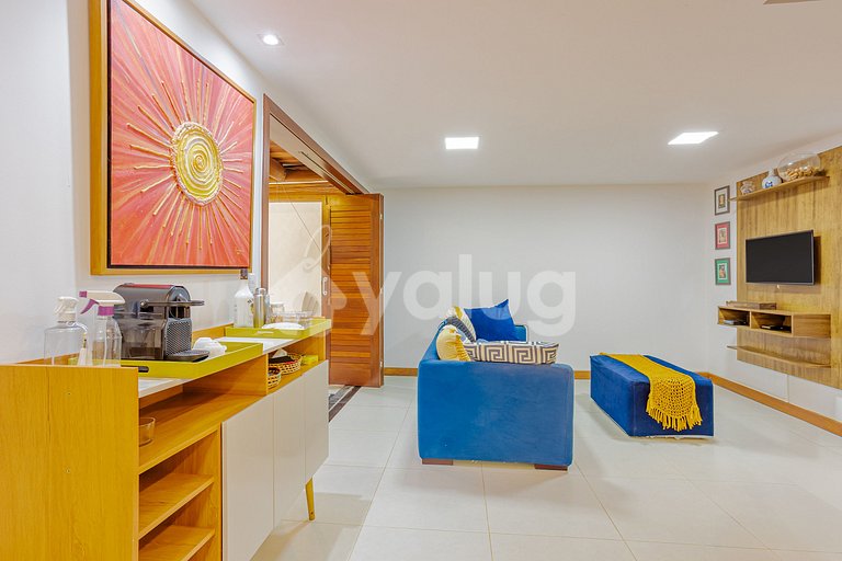 Apartamento 3 Suítes, Pé na Areia, Itacimirim