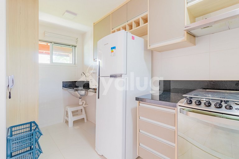 Apartamento aconchegante, 2 suítes - Guarajuba