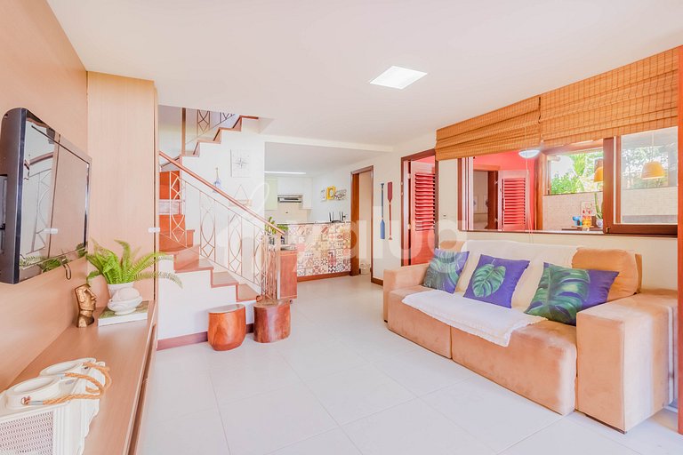 Bangalô Duplex 3 Suítes Pé na Areia, Itacimirim