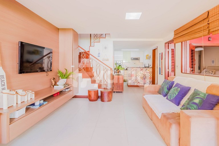 Bangalô Duplex 3 Suítes Pé na Areia, Itacimirim