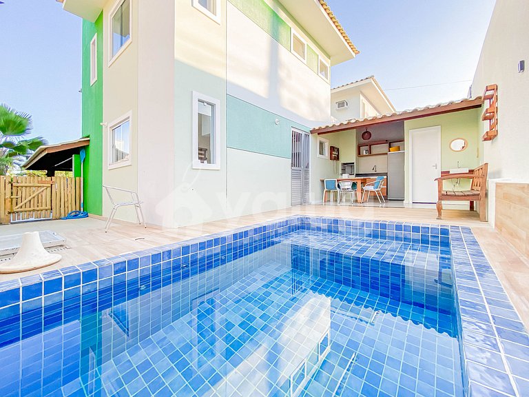 Cozy 4-Suite House with Private Pool in Guarajuba