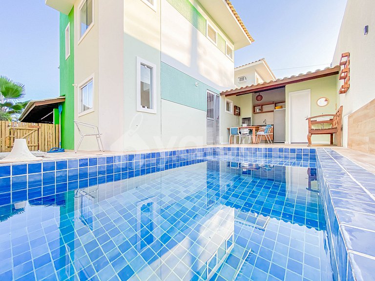 Cozy 4-Suite House with Private Pool in Guarajuba