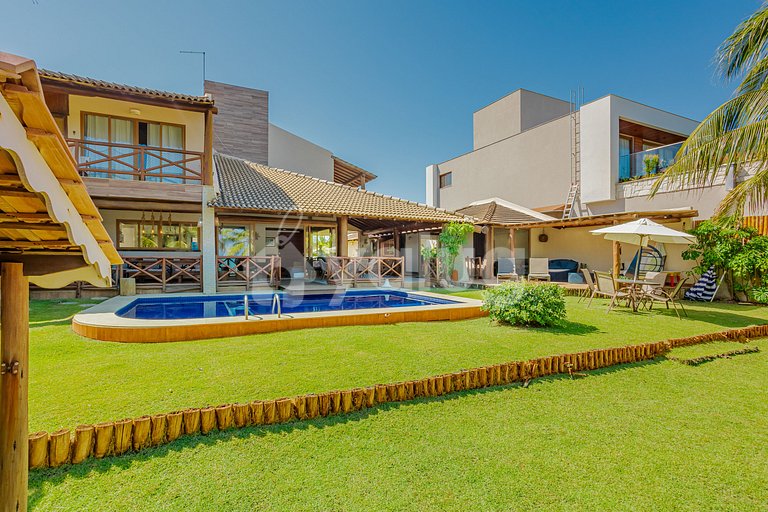 Espectacular casa con 5 suites en la arena - Guarajuba