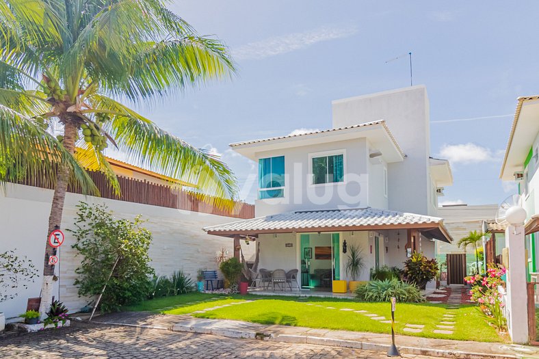 Excelente Casa 4 Quartos em Guarajuba com Piscina e WiFi