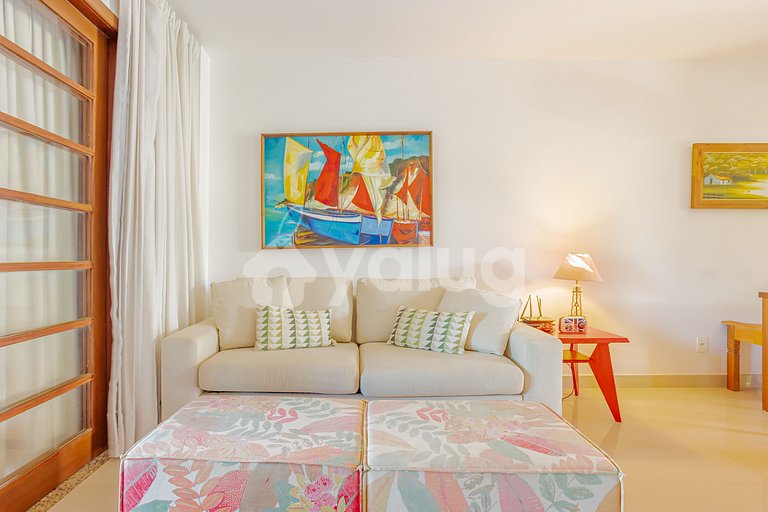 Gran apartamento justo en la arena 3 suites - Praia do Forte