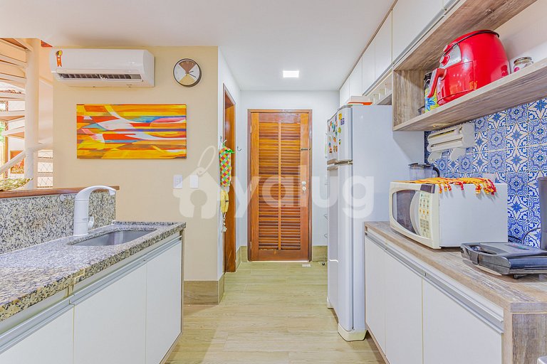 Hermoso Bungalow Dúplex 2 Suites Pé na Areia, Itacimirim