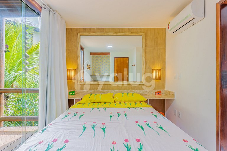 Hermoso Bungalow Dúplex 2 Suites Pé na Areia, Itacimirim